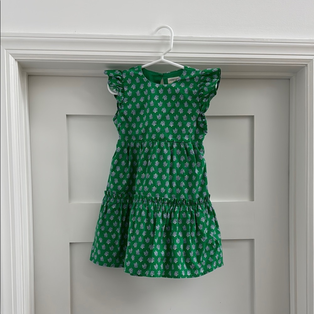 J.Crew Crewcuts Green Floral Kids Dress